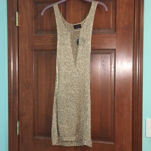 Rose gold bodycon dress